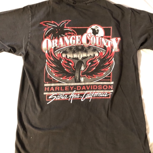 Vintage Harley, Davidson, Orange County, single stitch, RK Stratham - Picture 3 of 8